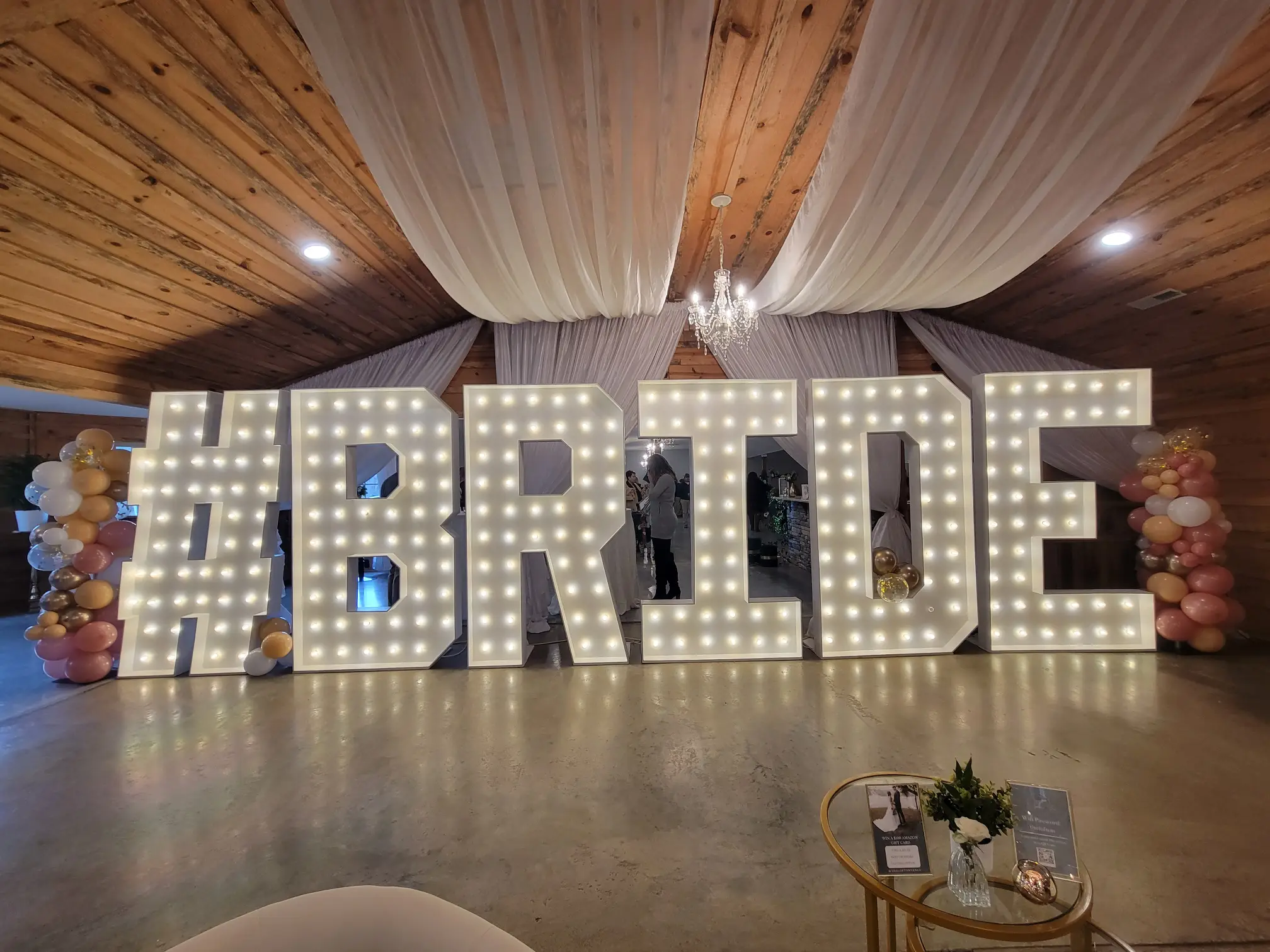 best bachelorette party gift surprise | #bride | marquee letters | www.mybigletters.com