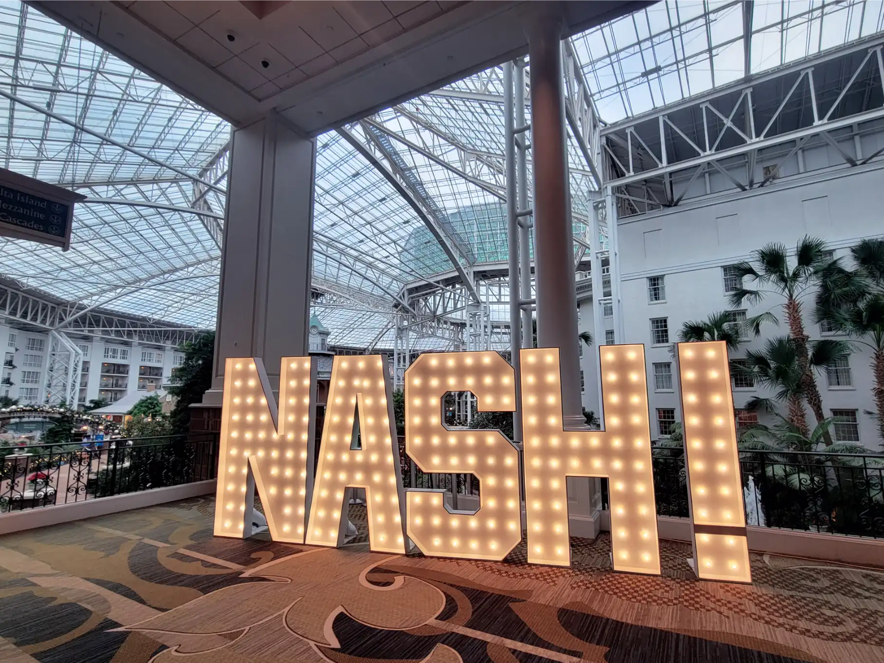 7ft party letters for corporate events in nashville