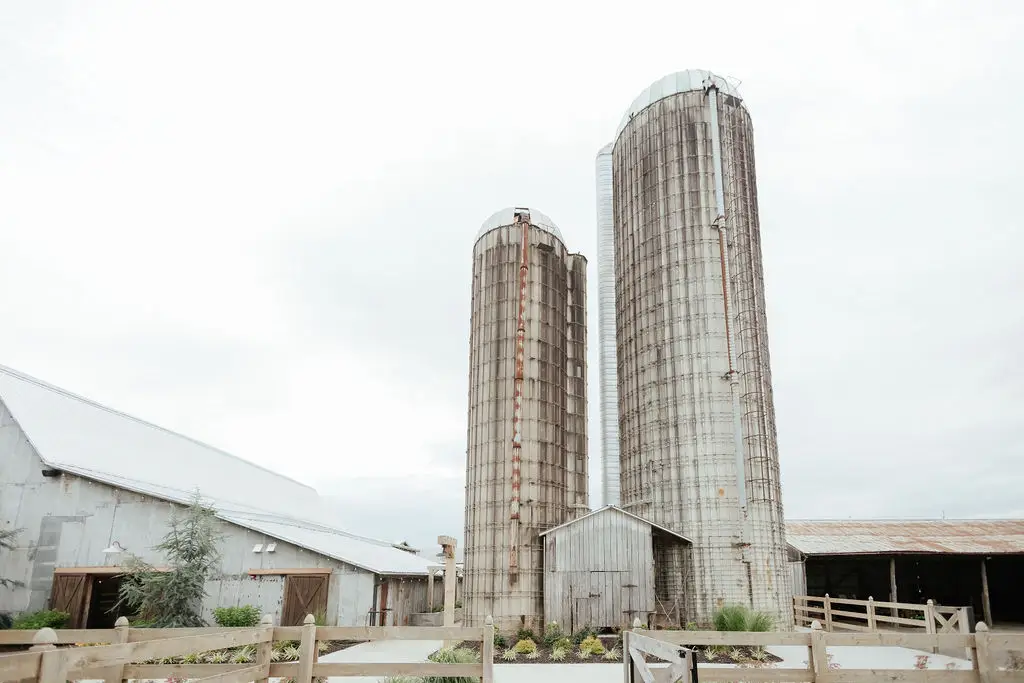 silos on the farm