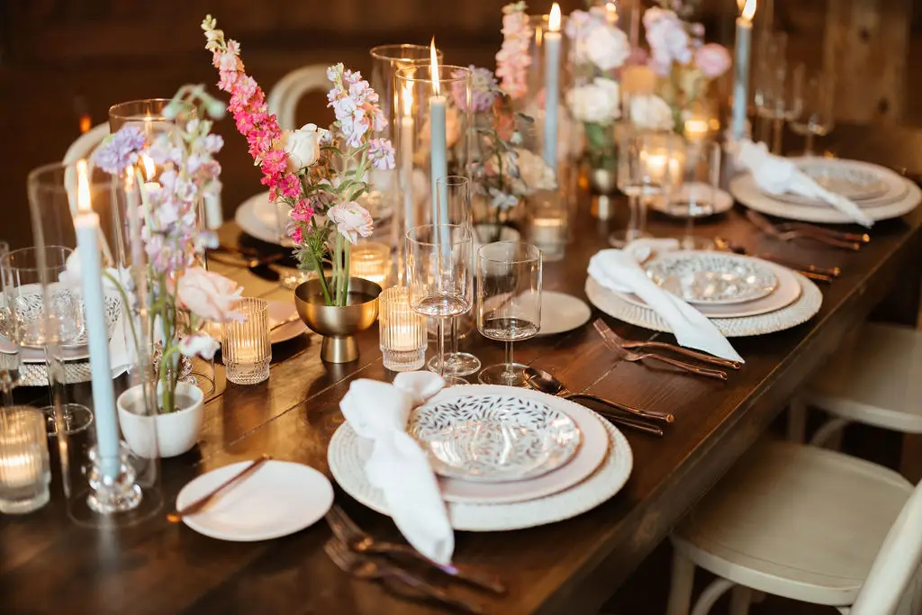 table decor for wedding