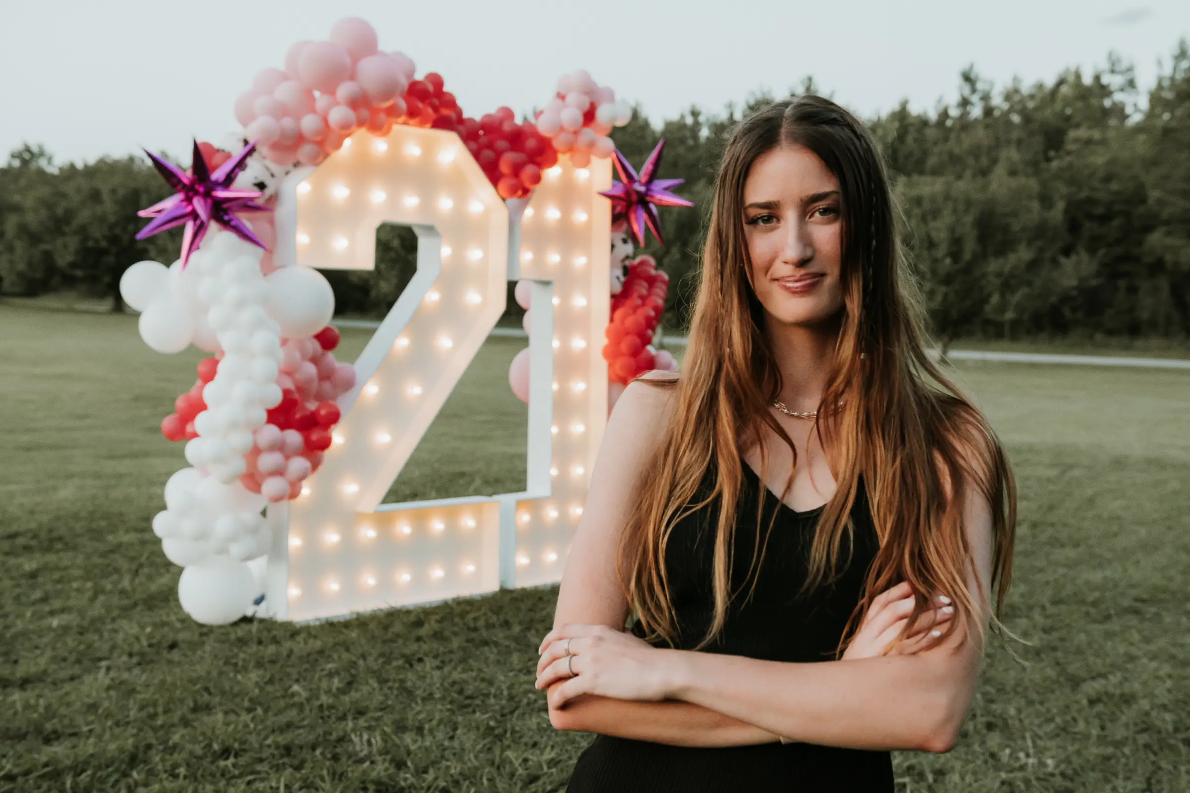 twenty first birthday with marquee rentals