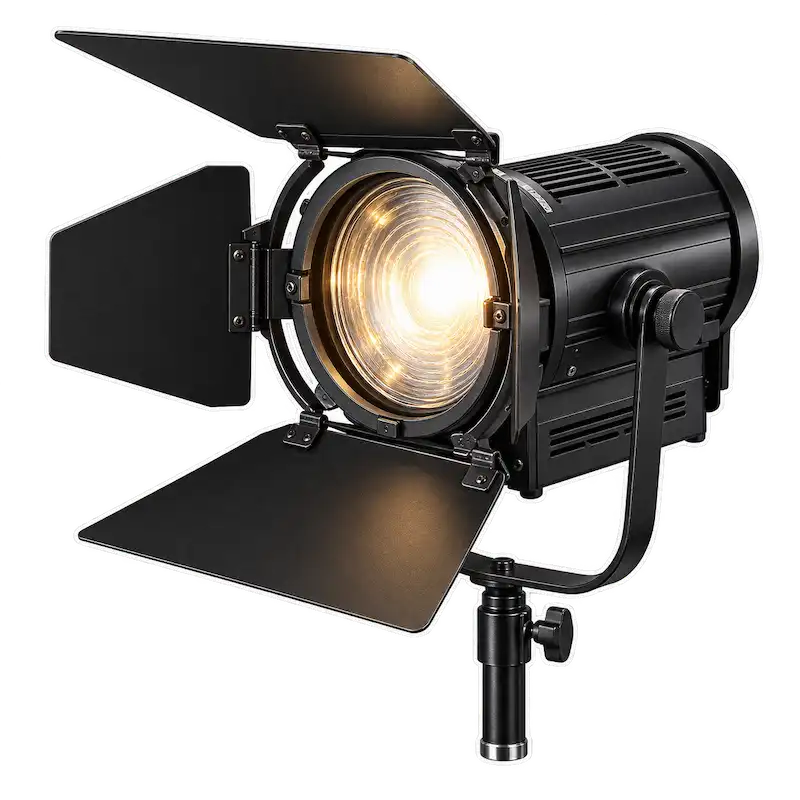 Event front lighting setup illuminating faces for photos in front of marquee letters and backdrops