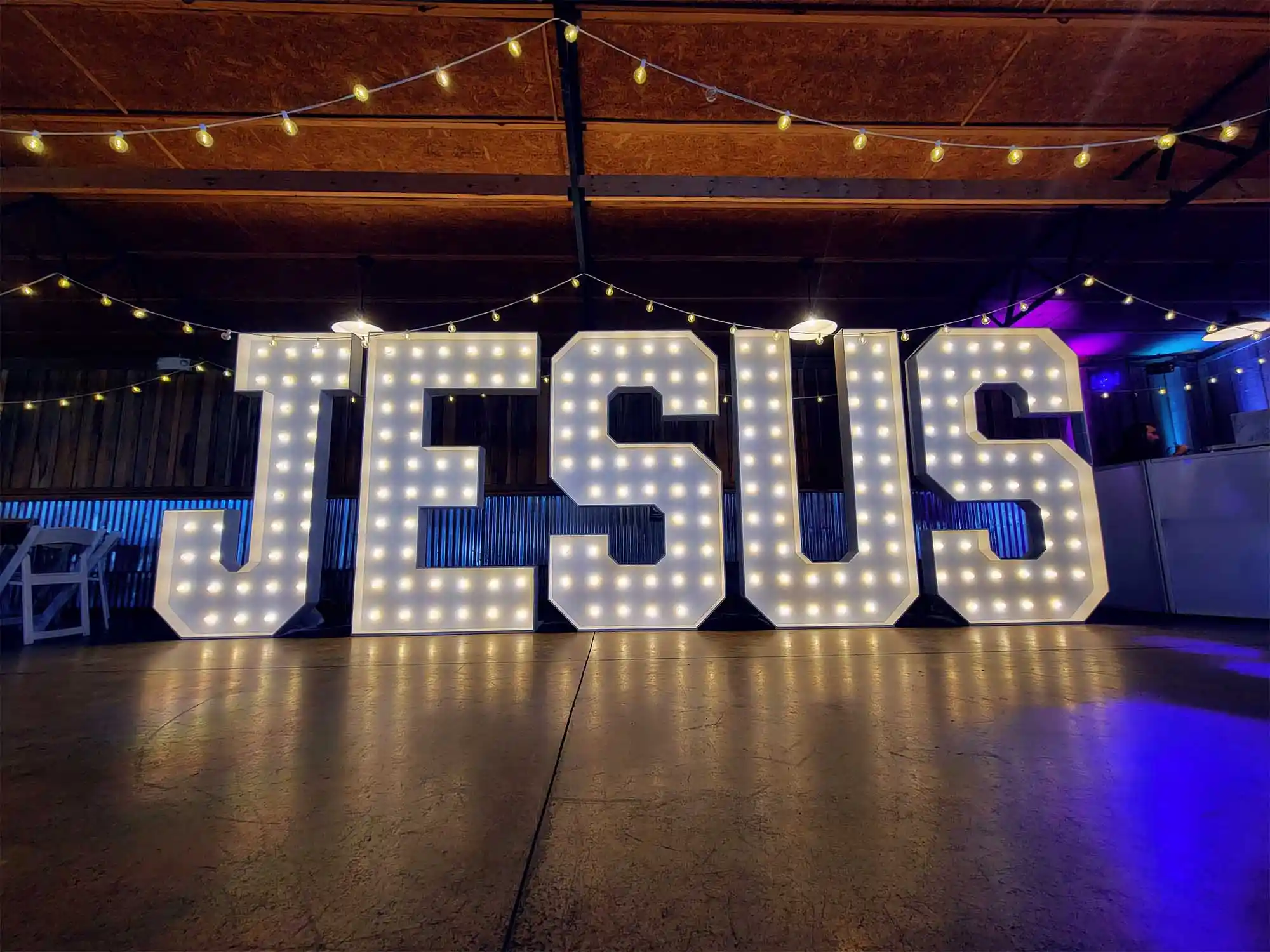 jesus light up letters