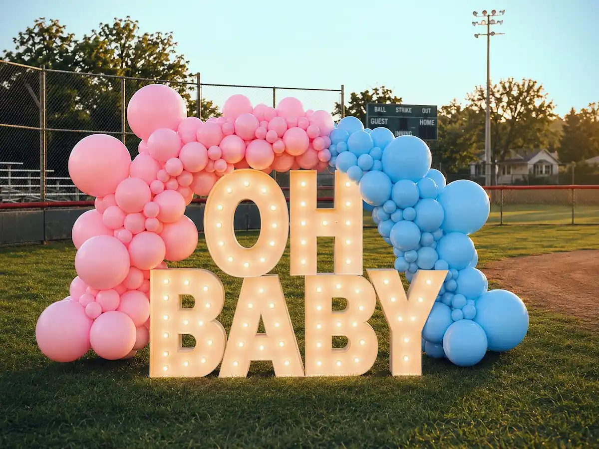 OH BABY Marquee Letters for Baby Showers